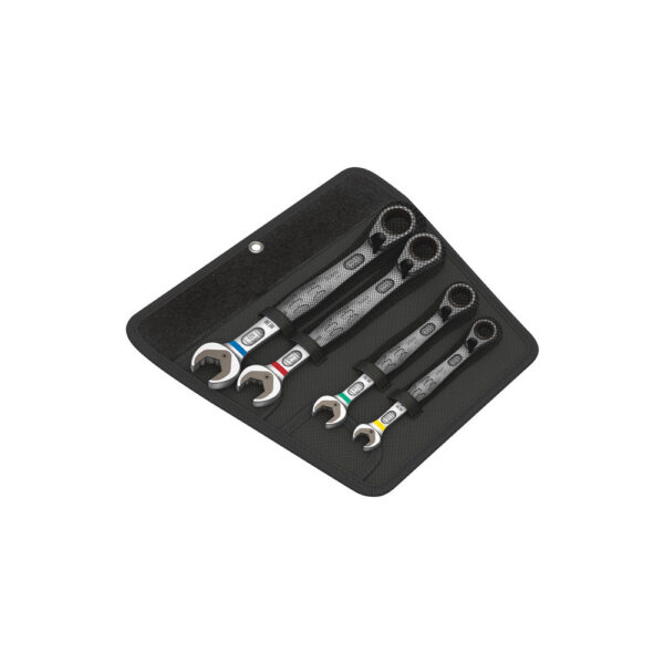 Wera 05020090001 6001 Joker Switch 4 Piece Set of Ratcheting Combination Wrenches