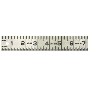 Lufkin 621FTN 1-1/4'' x 1' Steel Rule