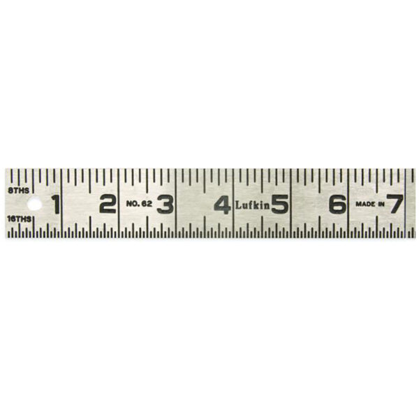 Lufkin 624FTN 1-1/4'' x 4' Steel Rule