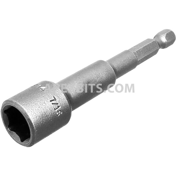 Apex 6B-0814 7/16'' 6-Point Nutsetter, Bolt Clearance, 1/4'' Power Drive