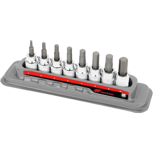Ingersoll Rand 752027X 8PC 3/8'' Drive Metric Hex Bit Socket Set