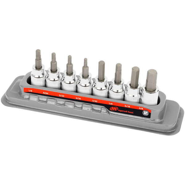 Ingersoll Rand 752028X 8PC 3/8'' Drive SAE Hex Bit Socket Set