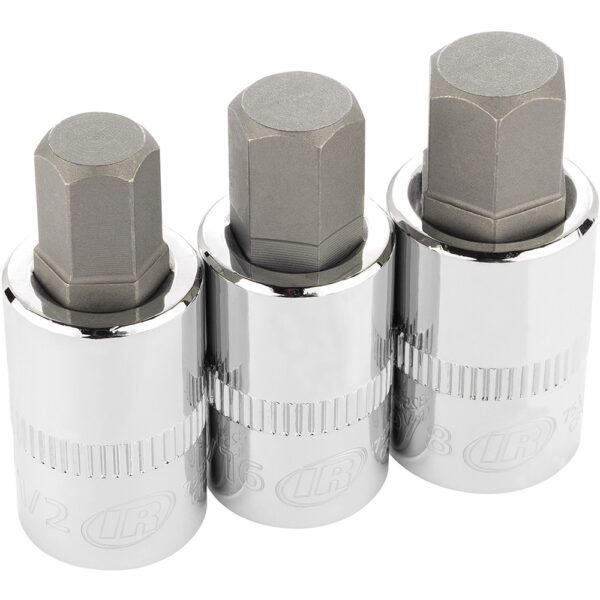 Ingersoll Rand 752030X 3PC 1/2'' Drive SAE Hex Bit Socket Set