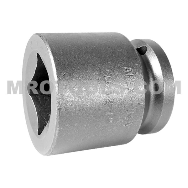 Apex 7632 1'' 4-Point Standard Impact Sockets, For Square Nuts, 3/4'' Square Drive
