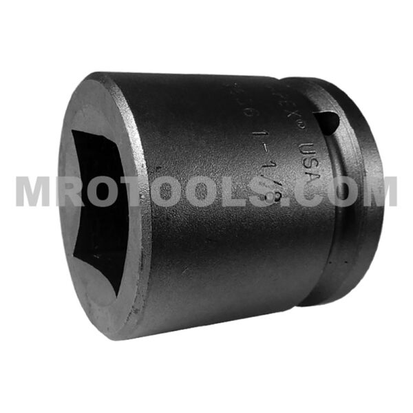 Apex 7636 1-1/8'' 4-Point Standard Impact Sockets, For Square Nuts, 3/4'' Square Drive