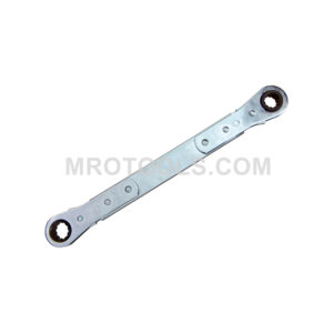 Lang 7665 Flat Ratcheting Box Wrench, 12 Point, Extra Long, Metric