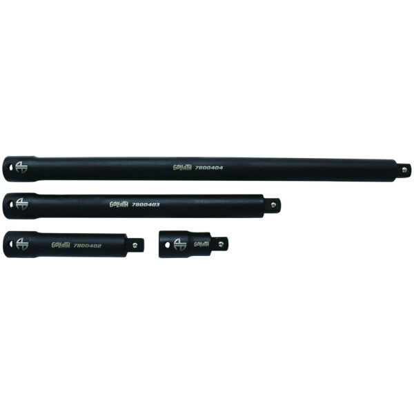 78004 Astro Pneumatic 4PC 1/2'' Drive Goliath Torque-Saver Impact Extension Bar Set