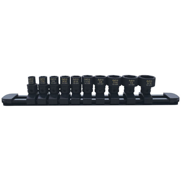 78110 Astro Pneumatic 10PC 1/4'' Drive Low Profile Nano Impact Sockets – SAE