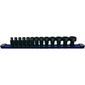 78113 Astro Pneumatic 13PC 1/4'' Drive Low Profile Nano Impact Sockets, Metric