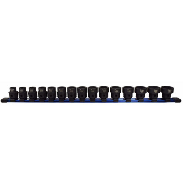 78215 Astro Pneumatic 15PC 1/2'' Drive Nano Impact Sockets, Metric