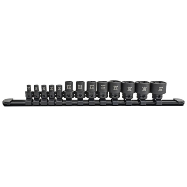 78313 Astro Pneumatic 13PC 1/4'' & 3/8'' Drive External Torx Nano Impact Socket Set