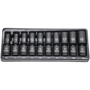 78344M Astro Pneumatic 3/8'' Drive Mid-Length Pinless Universal Impact Sockets – Metric