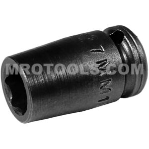 Apex 7MM11 7mm 6-Point Standard Impact Socket, 1/4'' Square Drive