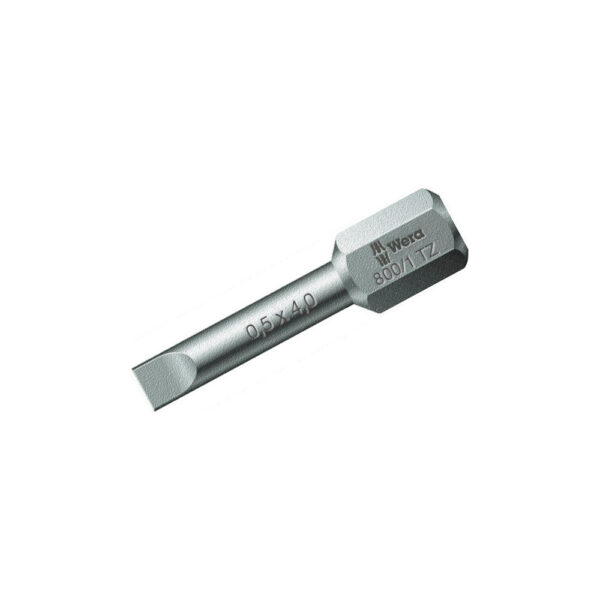 Wera 05056220001 800/1 TZ 1/4'' Hex Slotted Insert Bit
