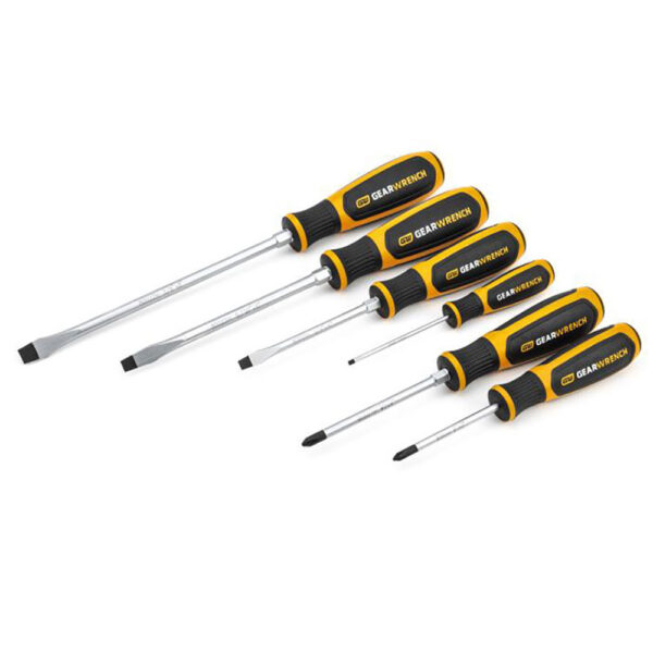 GearWrench 80050H 6 Pc. Phillips/Slotted Dual Material Screwdriver Set