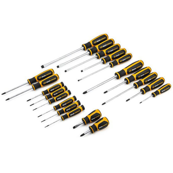 GearWrench 80066H 20 Pc. Phillips/Slotted/Torx Dual Material Screwdriver Set