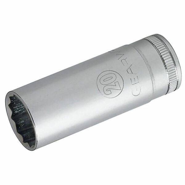 GearWrench 80235 1/4'' Drive 12 Point Deep Metric Socket 8mm