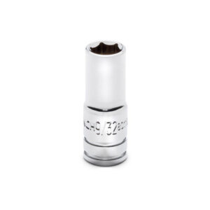 GearWrench 80118S-06 1/4'' Drive 6 Point Mid Length SAE Socket 9/32''