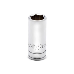 GearWrench 80120S-06 1/4'' Drive 6 Point Mid Length SAE Socket 11/32''