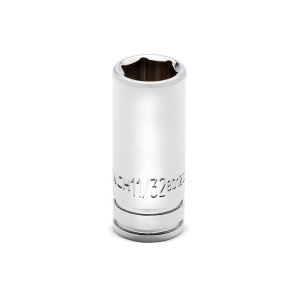 GearWrench 80120S-06 1/4'' Drive 6 Point Mid Length SAE Socket 11/32''