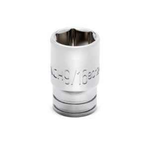 GearWrench 80124S-06 1/4'' Drive 6 Point Mid Length SAE Socket 9/16''