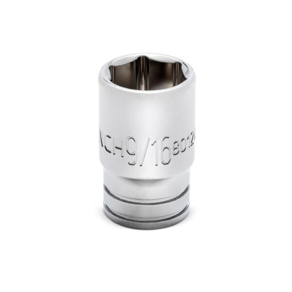 GearWrench 80124S-06 1/4'' Drive 6 Point Mid Length SAE Socket 9/16''