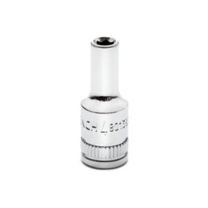 GearWrench 80138S-06 1/4'' Drive 6 Point Mid Length Metric Socket 4mm
