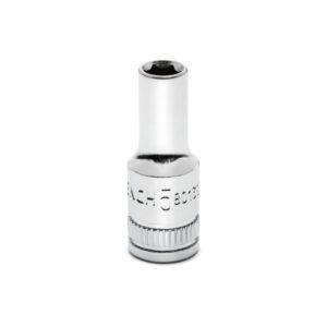 GearWrench 80139S-06 1/4'' Drive 6 Point Mid Length Metric Socket 5mm