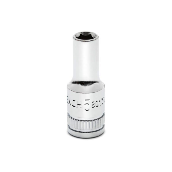 GearWrench 80139S-06 1/4'' Drive 6 Point Mid Length Metric Socket 5mm