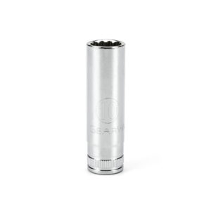 GearWrench 80237 1/4'' Drive 12 Point Deep Metric Socket 10mm