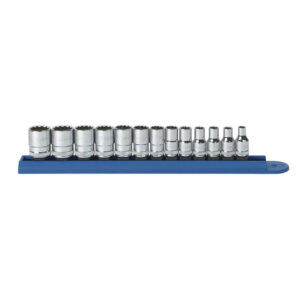 GearWrench 80306 13pc 1/4'' Drive 12 Point Standard Metric Socket Set
