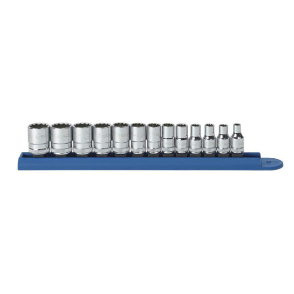 GearWrench 80306 13pc 1/4'' Drive 12 Point Standard Metric Socket Set