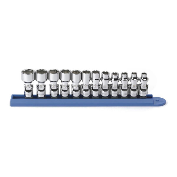 GearWrench 80311 12pc 1/4'' Drive 6 Point Flex Metric Socket Set