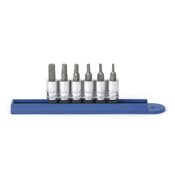 GearWrench 80321 6pc 1/4'' Drive Hex Bit Metric Socket Set