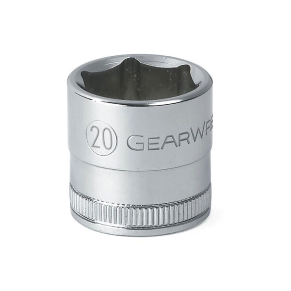 GearWrench 80330 3/8'' Drive 6 Point Standard Metric Socket 20mm