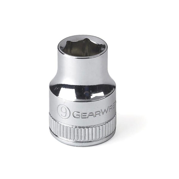 GearWrench 80377 3/8'' Drive 6 Point Standard Metric Socket 9mm