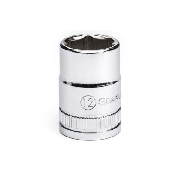 GearWrench 80380 3/8'' Drive 6 Point Standard Metric Socket 12mm