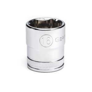 GearWrench 80384 3/8'' Drive 6 Point Standard Metric Socket 16mm
