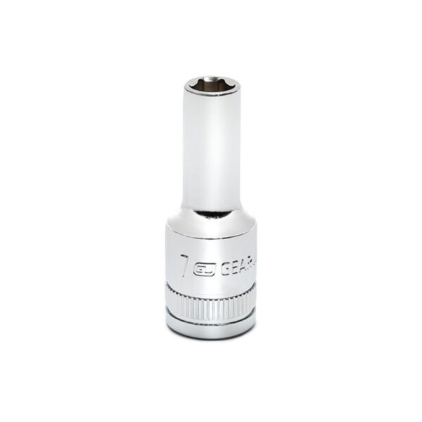 GearWrench 80389S-06 3/8'' Drive 6 Point Mid Length Metric Socket 7mm