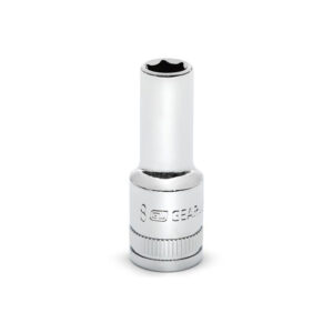 GearWrench 80390S-06 3/8'' Drive 6 Point Mid Length Metric Socket 8mm