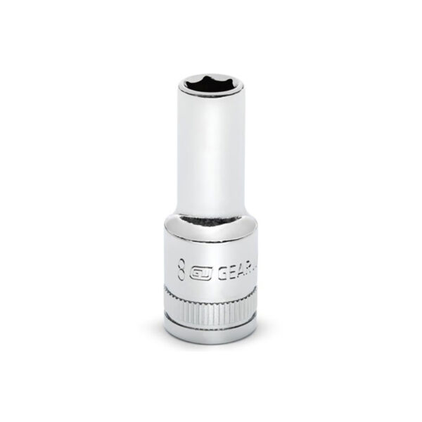 GearWrench 80390S-06 3/8'' Drive 6 Point Mid Length Metric Socket 8mm
