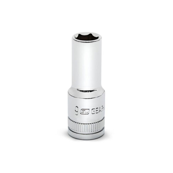 GearWrench 80391S-06 3/8'' Drive 6 Point Mid Length Metric Socket 9mm