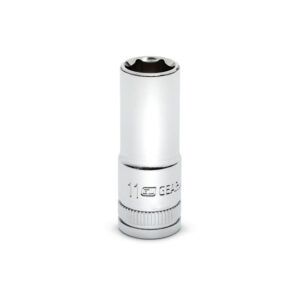 GearWrench 80393S-06 3/8'' Drive 6 Point Mid Length Metric Socket 11mm