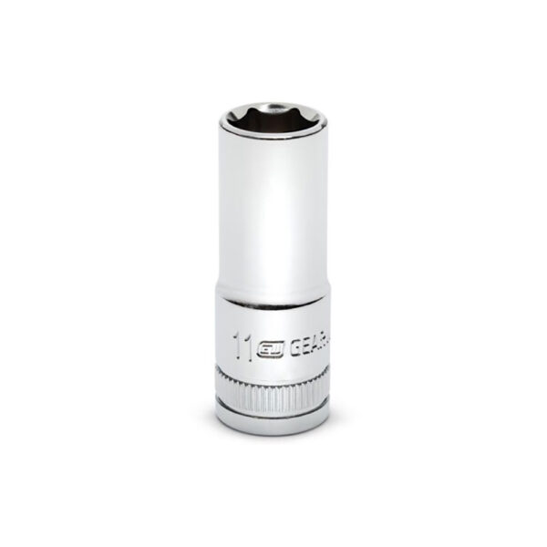 GearWrench 80393S-06 3/8'' Drive 6 Point Mid Length Metric Socket 11mm