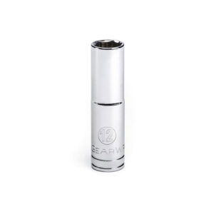 GearWrench 80394D 3/8'' Drive 6 Point Deep Metric Socket 12mm