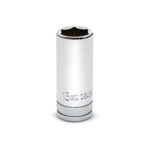 GearWrench 80395S-06 3/8'' Drive 6 Point Mid Length Metric Socket 13mm