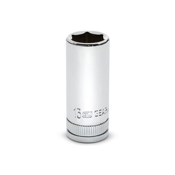 GearWrench 80395S-06 3/8'' Drive 6 Point Mid Length Metric Socket 13mm