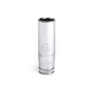 GearWrench 80396 3/8'' Drive 6 Point Deep Metric Socket 14mm