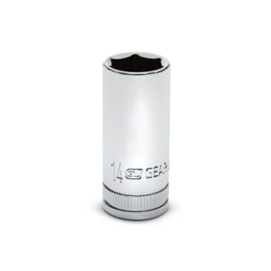 GearWrench 80396S-06 3/8'' Drive 6 Point Mid Length Metric Socket 14mm