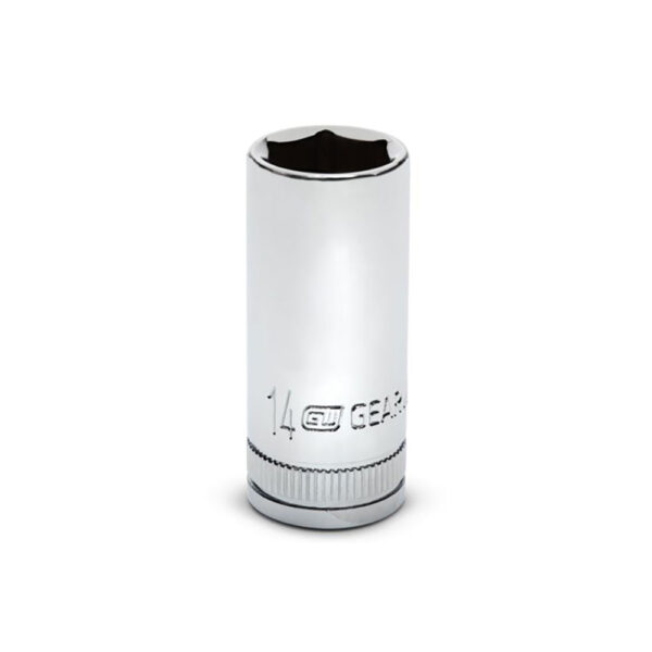 GearWrench 80396S-06 3/8'' Drive 6 Point Mid Length Metric Socket 14mm